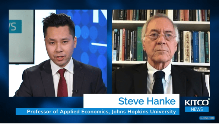 Giáo sư kinh tế Steve Hanke khẳng định không có ‘siêu lạm phát’; các nhà đầu tư vàng cần hiểu điều này